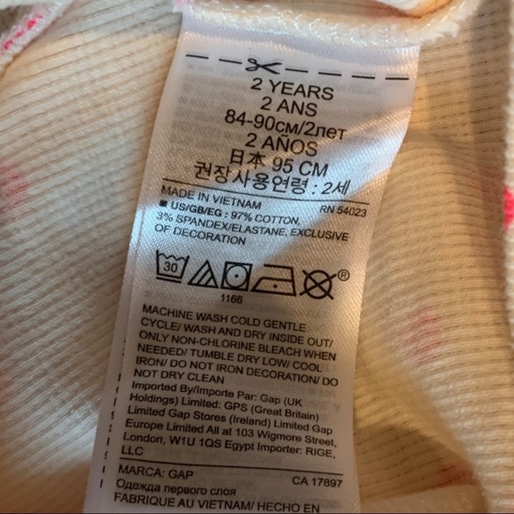 Sarah Jessica Parker for Gap Bunny patch pink polka dot long sleeve rib shirt 2T - Picture 7 of 7